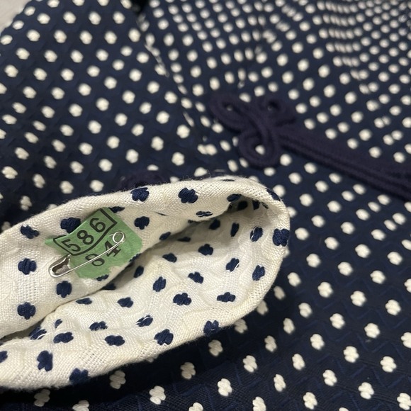 Vintage 60s RONA Shirt Dress W/ Contrasting Collar And Cuffs Pleat Navy - Picture 4 of 11